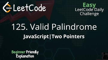 125. Valid Palindrome | JavaScript | LeetCode | Blind 75