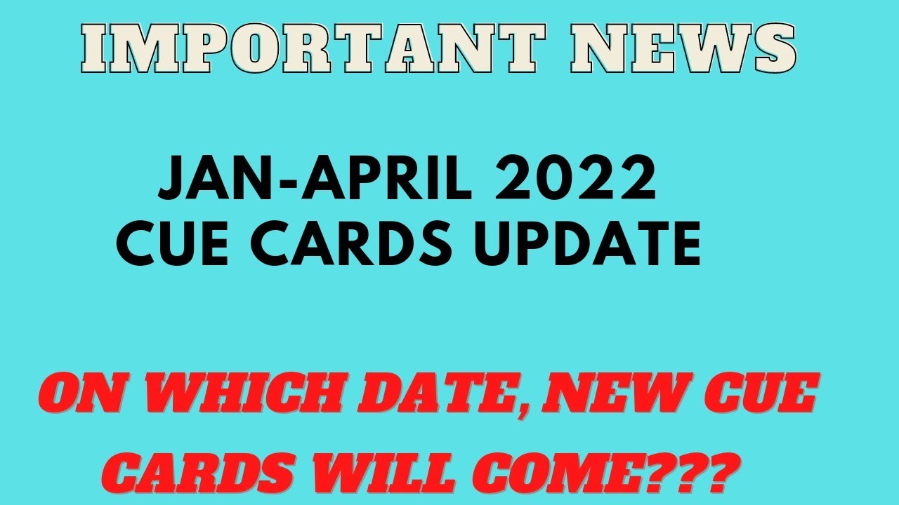 BREAKING NEWS : Jan- April 2022 Cue Cards Update || Date announcement || Ielts With Suraj