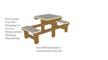 Two Person Picnic Table Plans