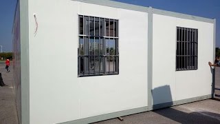 Sandwich Panel Container House Assembly