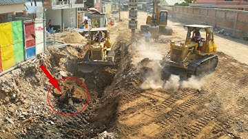 Incredibly! Excellent​ Use technique​​ Operating Skills Bulldozer​ Road construction