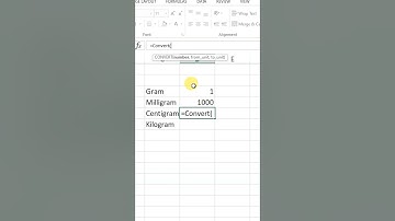 Convert Gram into Centigram Microsoft Excel #msexcel #centigram #excel #shorts