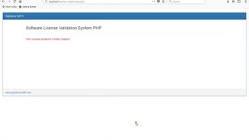 software License Validation system php