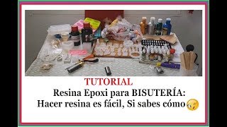 TUTORIAL: ¡Cómo hacer bisutería con RESINA EPOXI!(Paso a paso)