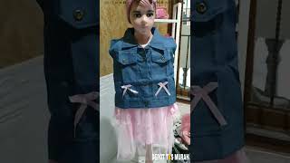 baju Dress Rompi gaun Anak Perempuan Cewek cewe wanita acara Pesta ultah ulang tahun Premium Import kekinian Terbaru umur 4 5 6 7 8 Tahun