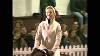 Anky van Grunsven / Sjef Janssen training a young horse named Paris