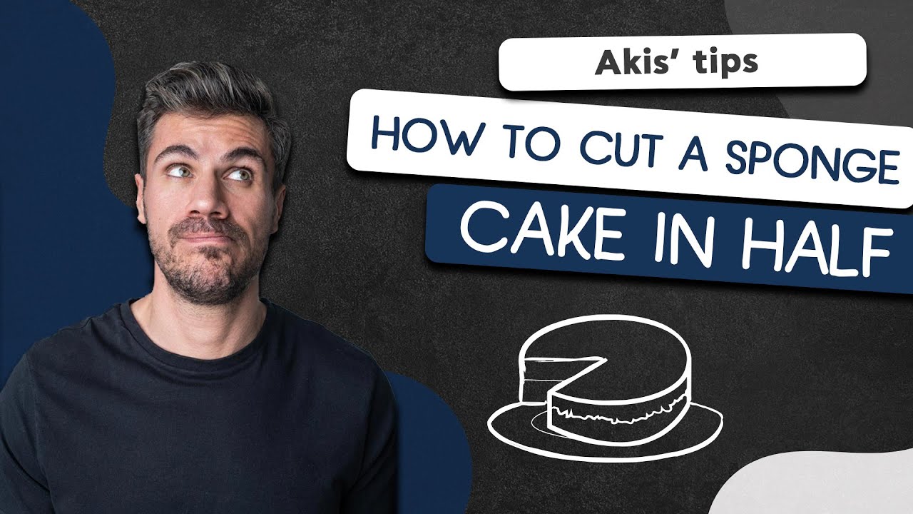 How to Cut a Sponge Cake in Half | Akis Petretzikis