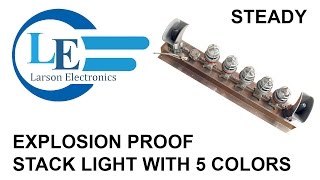 Explosion Proof Stack Light With 5 Color - Class 1 Division 1 Class 2 Division 1 - Audible Alarms