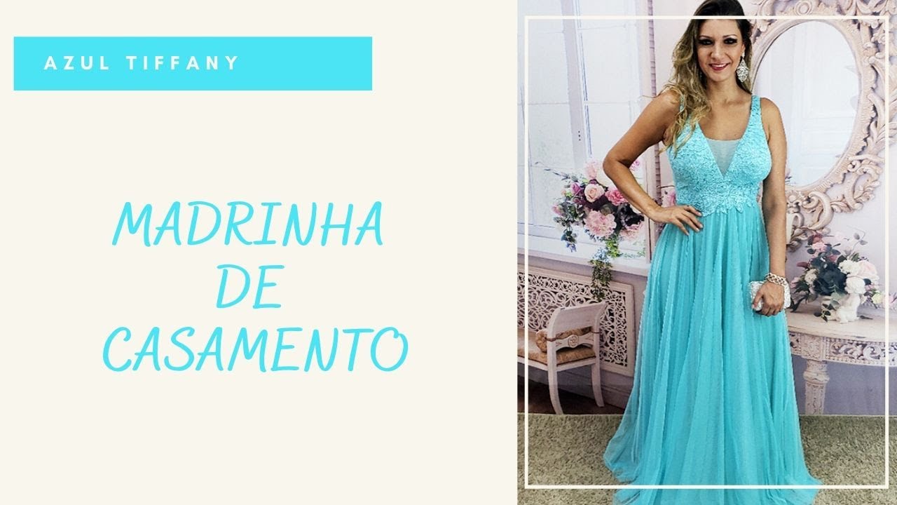 vestido de debutante 2 em 1 azul tiffany