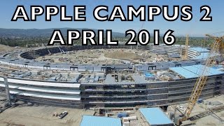 Apple Campus 2 April 2016 Construction Update 4K