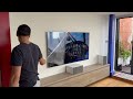 Installing the 77 INCH LG G5 with 5.1 Home Cinema Upgrade - DALI &amp; Monitor Audio Speakers!