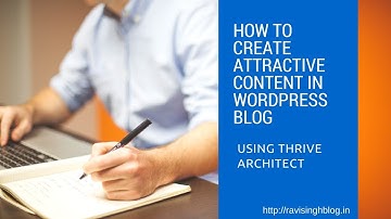 How To Create amazing Wordpress Content And Landing Pages With Thrive Architect - Review