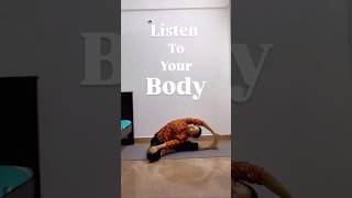 The pose isn’t the goal.Awareness is. #yoga #yogapractice #yogajourney #mindfulmovement #yogalife