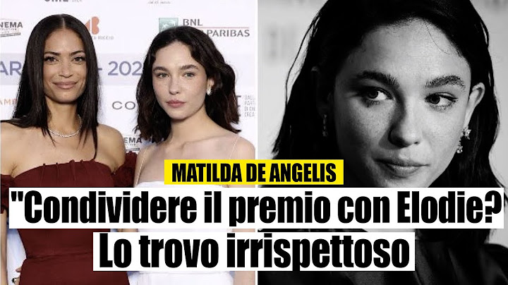 Matilda De Angelis, the harsh outburst: "Sharing the prize with Elodie? Disrespectful"