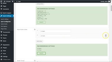 Quick Start - Step 4 - Sport Configurator - AnWP Sports Leagues WordPress plugin