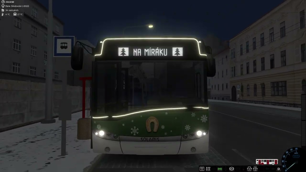 Simt Simulator Linka Q2 S Vánočním Trolejbusem