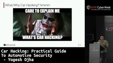 #HITBCyberWeek D1T2 - Car Hacking: Practical Guide To Automotive Security - Yogesh Ojha