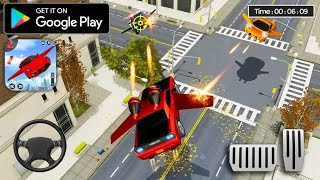 Flying Car Shooting Game: Modern Car Games 2020 - Gameplay screenshot 5