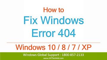 How to Fix Windows Error 404