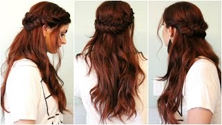 Half up Fishtail Hairstyle