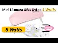 ▶️ Mini Lámpara UV LED  de 6 Watts para Uñas Acrílicas