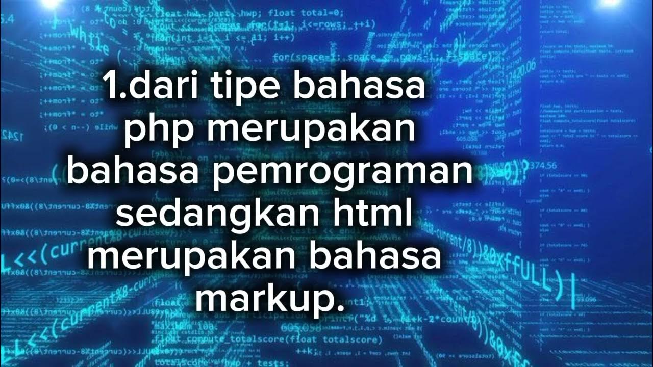 perbedaan html dan php. - YouTube