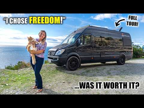 The Rat Race Made Her Miserable — Now She Lives Free In A Van With Her Cat!