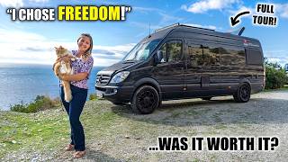 The Rat Race Made Her Miserable — Now She Lives FREE in a Van With Her Cat!