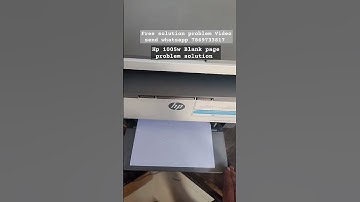 Hp 1005w printer Blank print problem Solution #hpprinter #blankprint #noprint #error