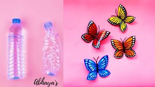 How to make butterfly with plastic bottle | easy Butterflies with plastic bottle | easy craft |