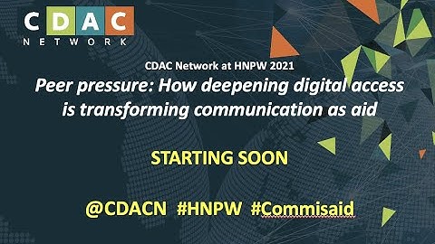 Peer pressure: How deepening digital access is transforming communication as aid