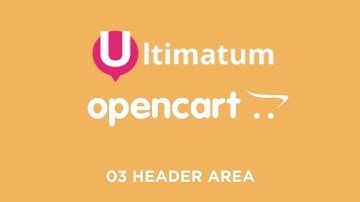 03 Ultimatum OpenCart Theme - Header Area