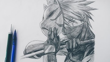 How To Draw Kakashi Hatake Anbu From Naruto Shippuden Step By Step [Tutorial] For Beginners