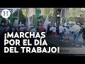 ¡Toma precauciones! Sindicatos y trabajadores marchan por el Día del Trabajo en calles de la CDMX