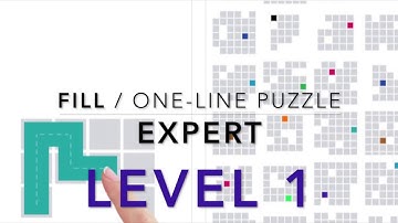 Fill: One-Line Puzzle Gameplay - Expert Level 1