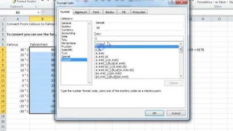 00025 - How To Convert From Celsius To Fahrenheit Using Microsoft Excel