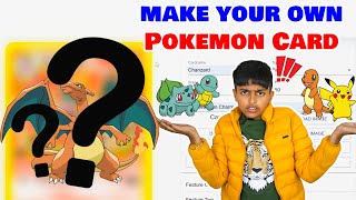How to Make Your Own Pokemon Card | Pokemon Card making | Sparsh Hacks