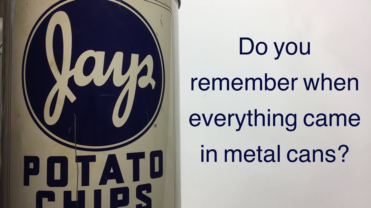 OLD tin cans from the 40's, 50's, 60's & 70's - YouTube