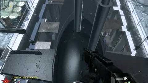 Call of Duty Modern Warfare 2 - Hiding Spot on Sub Base - On top of the Submarine