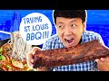 LEGENDARY St. Louis BBQ RIBS! FOOD TOUR of St. Louis Missouri
