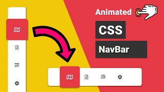 Animated Responsive Navbar with CSS using flexbox