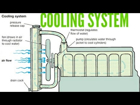 How COOLING SYSTEM of engine works?? - YouTube diagram of cooling system 