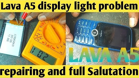 Lava A5(2023) display light problem.lava mobile light IC problem kaise theek kare.