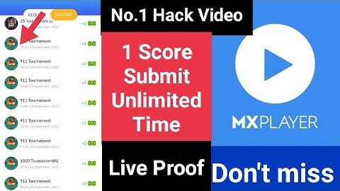 MX player mein ek he score  ko unlimited time submit Karen | MX player all game hack trick | paytm