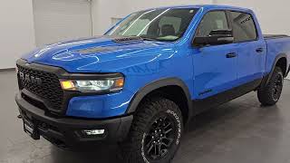 2025 RAM 1500 REBEL LEVEL 2 G/T ADVANCED SAFETY II HYDRO BLUE 4K WALKAROUND 26D142A screenshot 1