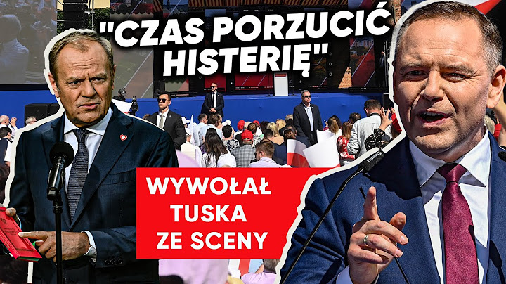 "Panie premierze". Nawrocki wywołał Tuska ze sceny. Tłum zaczął skandować