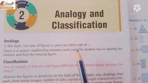 Grade 3 /Reasoning /Ch 2 Analogy and Classification/ 6 july