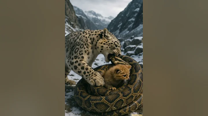 Video 10841631: leopard kitten, snow leopard, cat animals wildlife, rescue