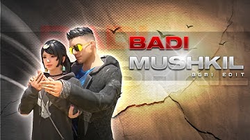 BADI MUSHKIL❣ - Tiktok Remix | Bgmi Velocity Edit | @SiddhaGaming | Free Presets | DEMIGOD