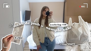 naar de josh v sample sale + shoplog 🤍 | weekvlog #59